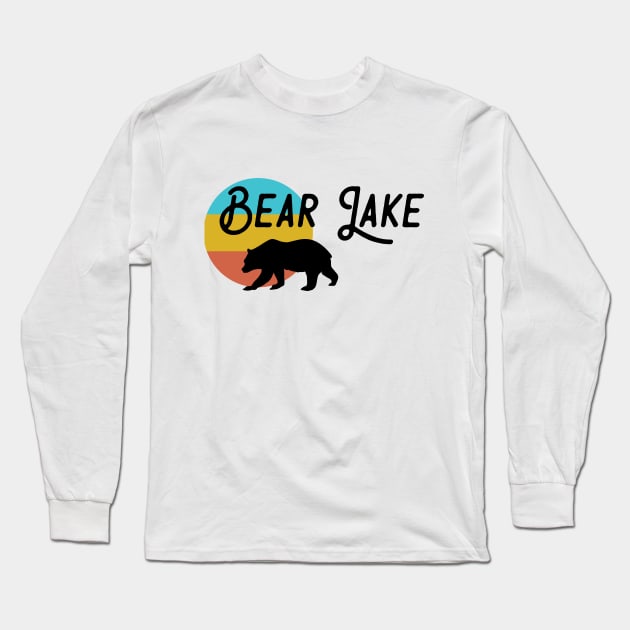 Retro-ish Bear Lake Long Sleeve T-Shirt by BundleBeeGraphics